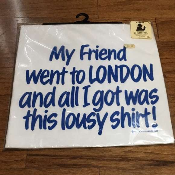 Vintage London UK crappy lousy Souvenir shirt - Picture 2 of 5